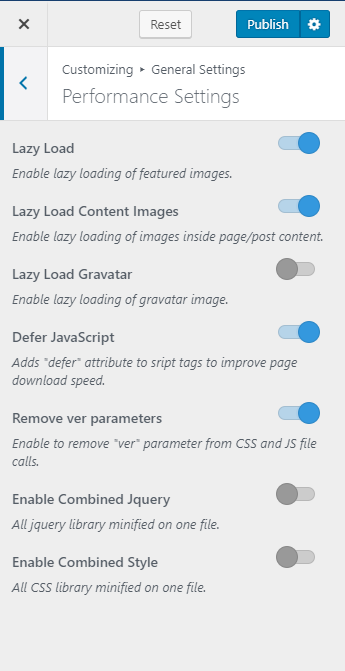 Performance settings jobscout pro