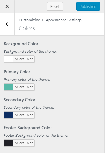 Change theme colors the conference pro