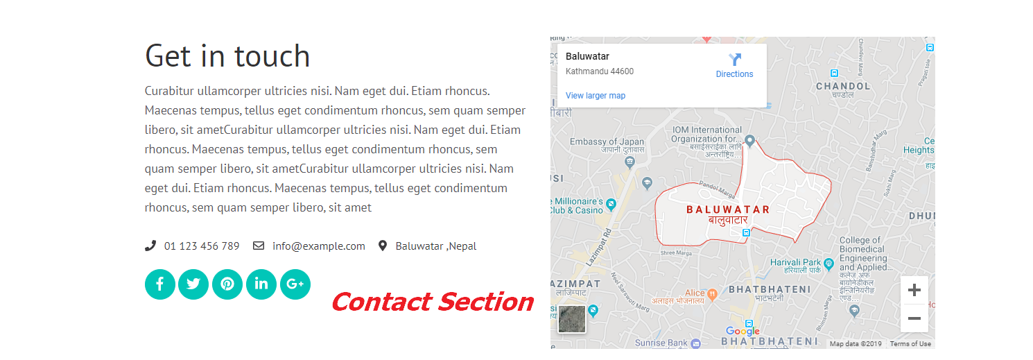 Contact Section rara academic pro
