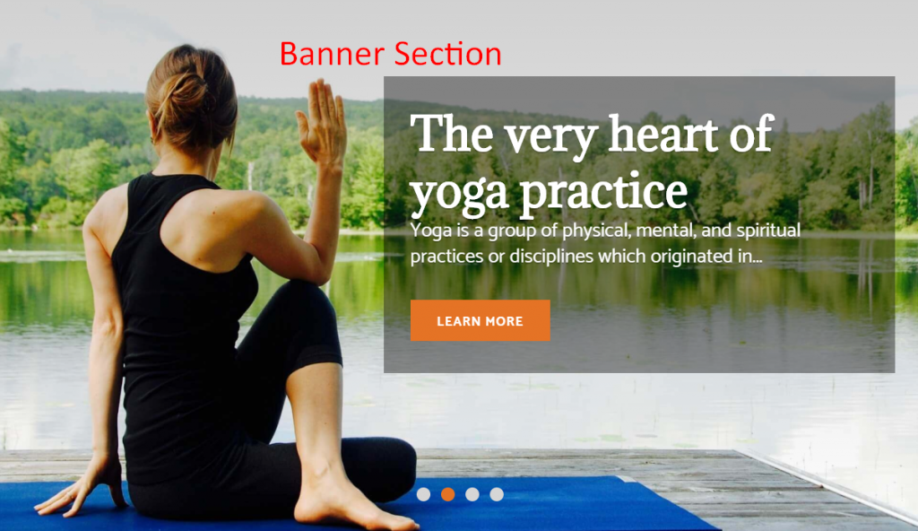 banner section pranayama yoga pro