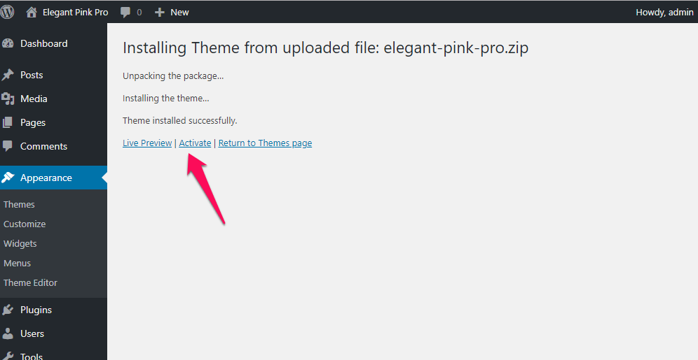 activate elegant pink pro