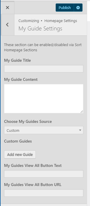 my guide custom