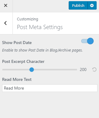 post meta settings metro magazine pro