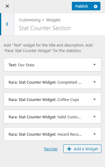 stat counter section