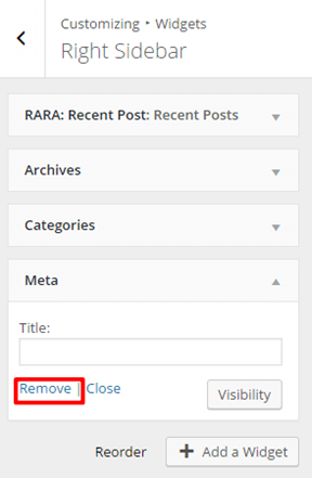 Remove-widget