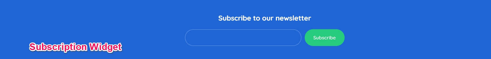 Subscription Widget