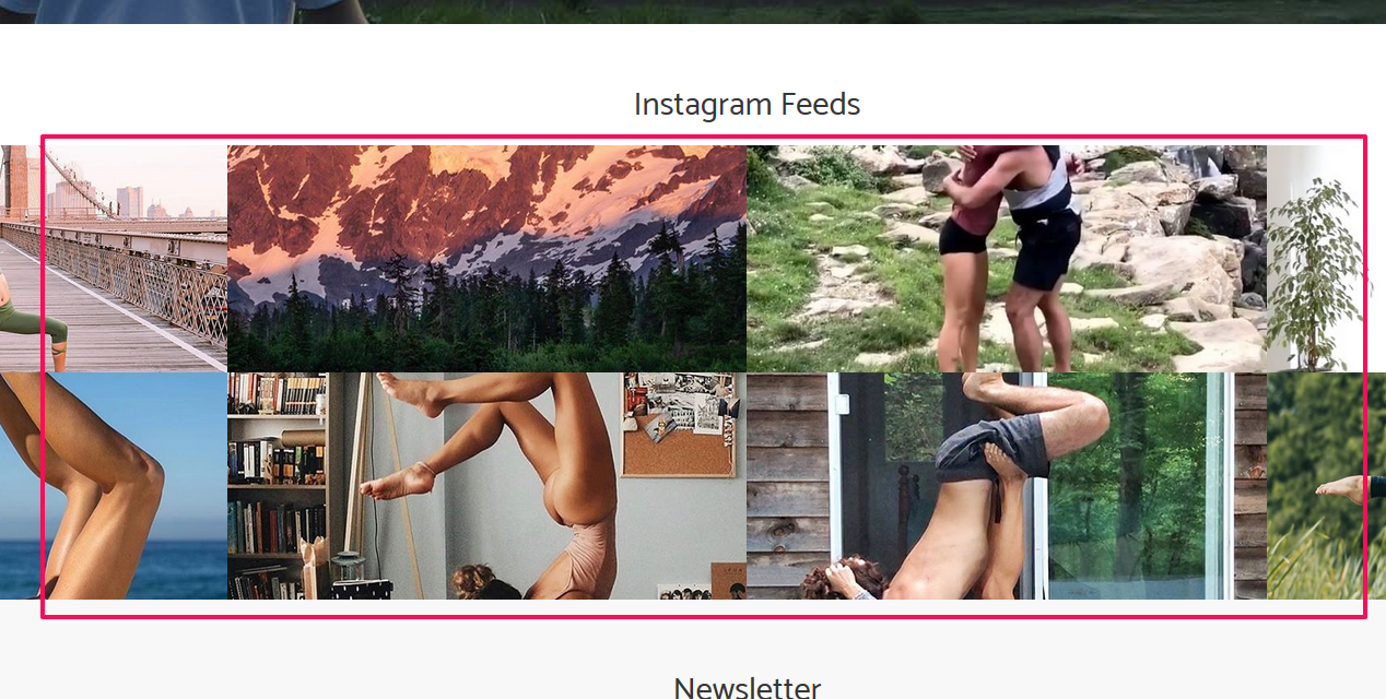 Instagram section