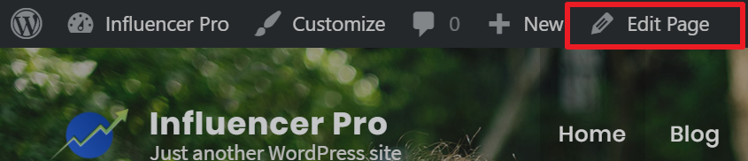 edit page influencer pro